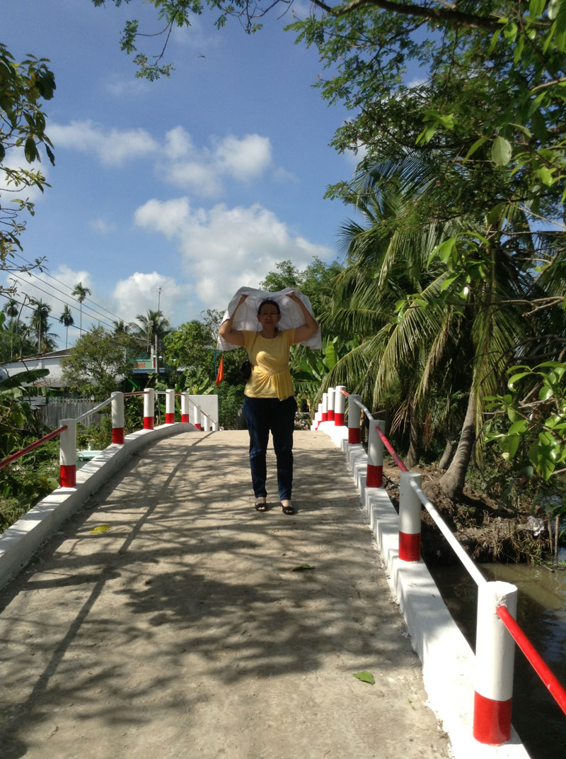 The new bridge at Binh Thanh