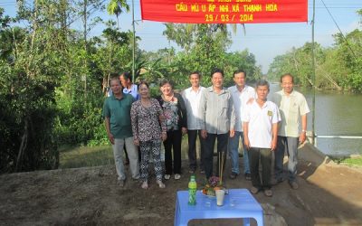 New Foot Bridge Under Construction in Can Tho
