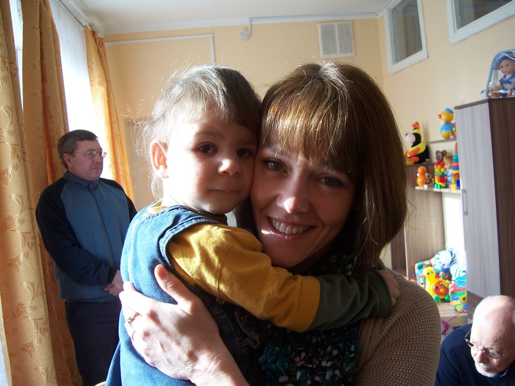 Denya can't resist this little girl