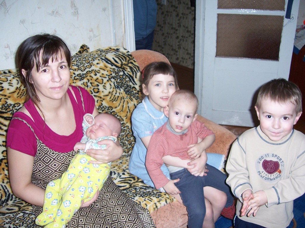 Orphan Mother with children